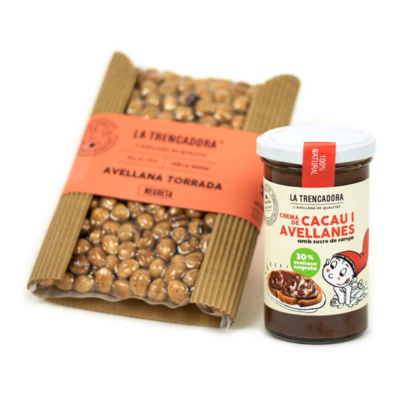 Pack 1x250g Avellana Tostada y 1 Bote Avellana y chocolate